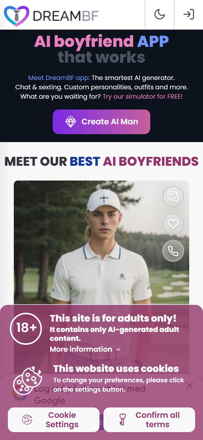 Dream BF on mobile