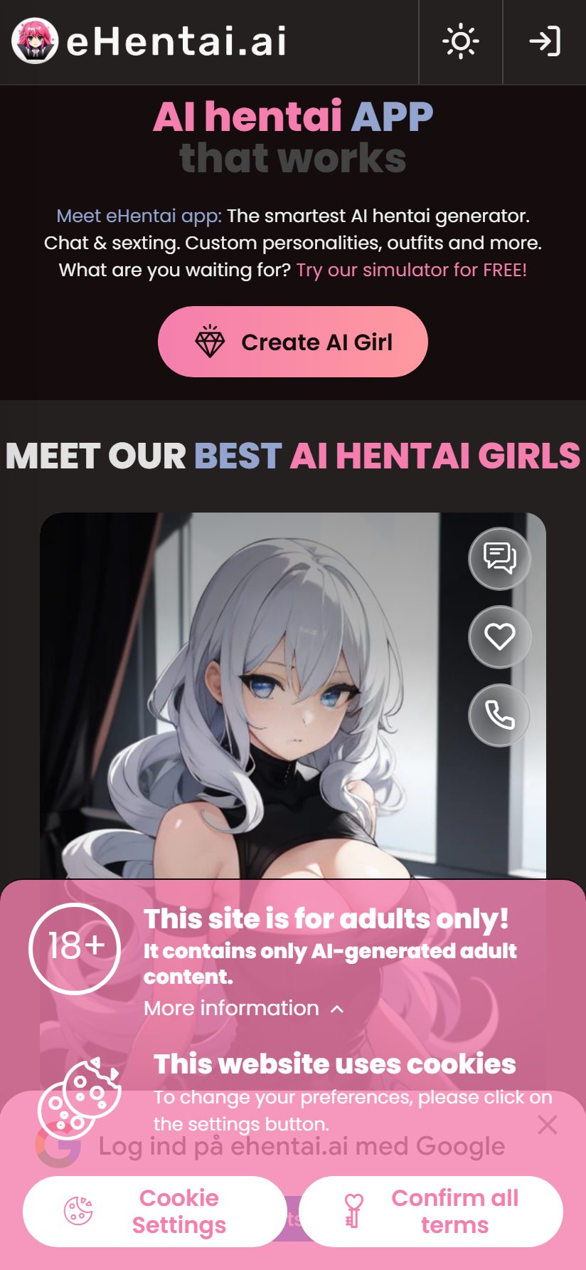 eHentai AI on mobile