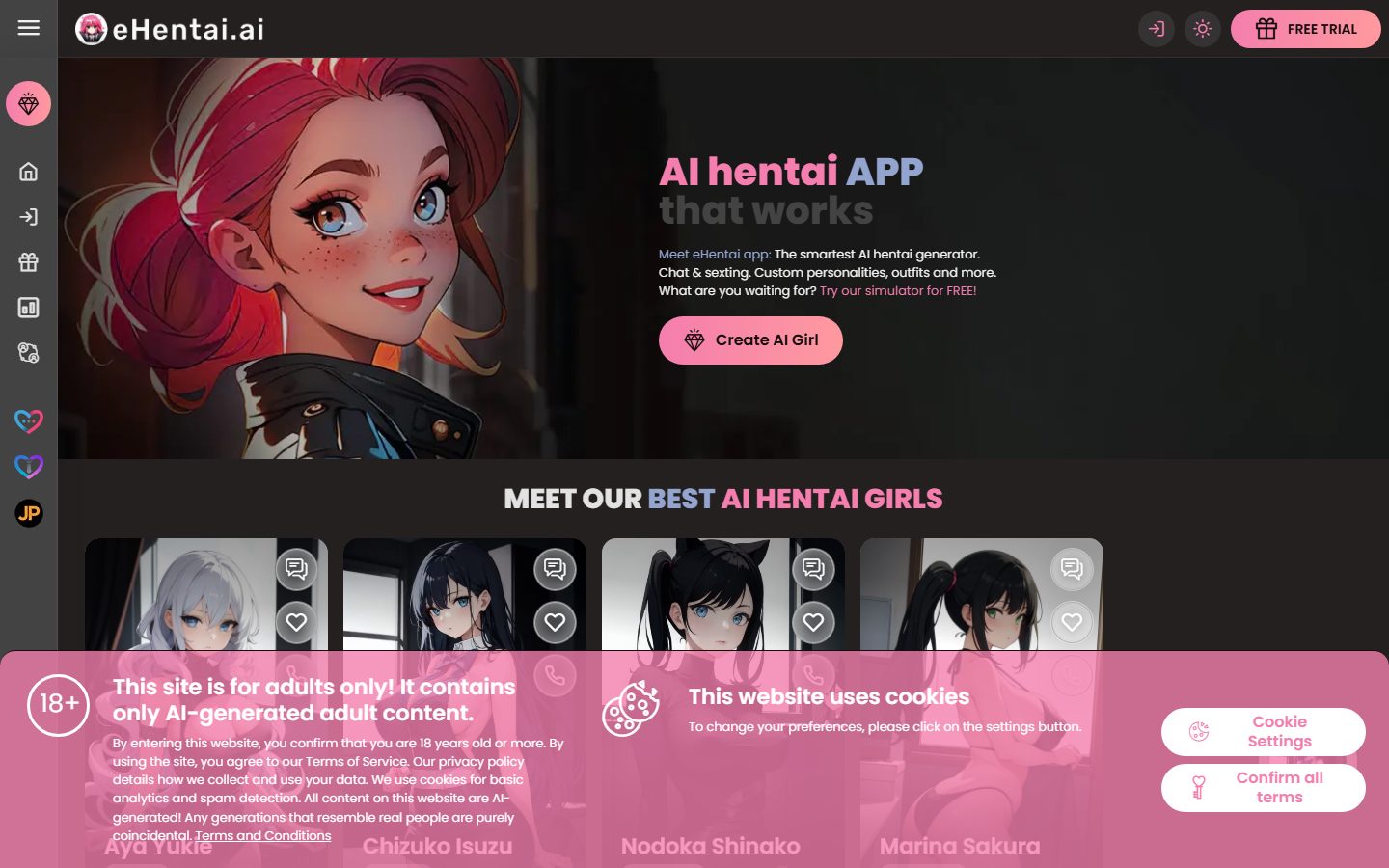 eHentai AI home page