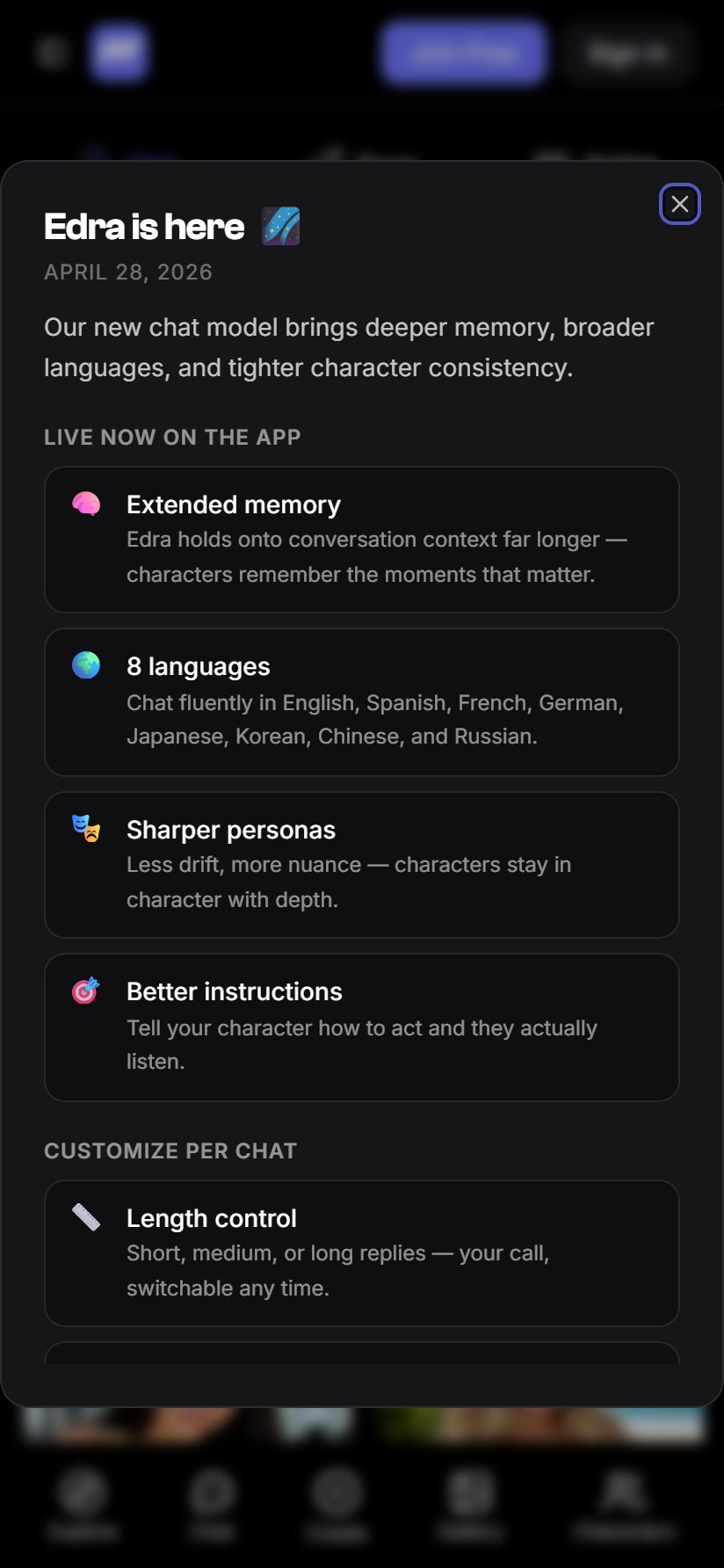 Fanfinity AI on mobile