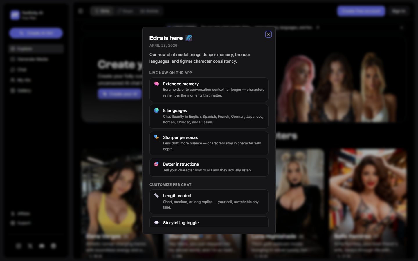 Fanfinity AI home page