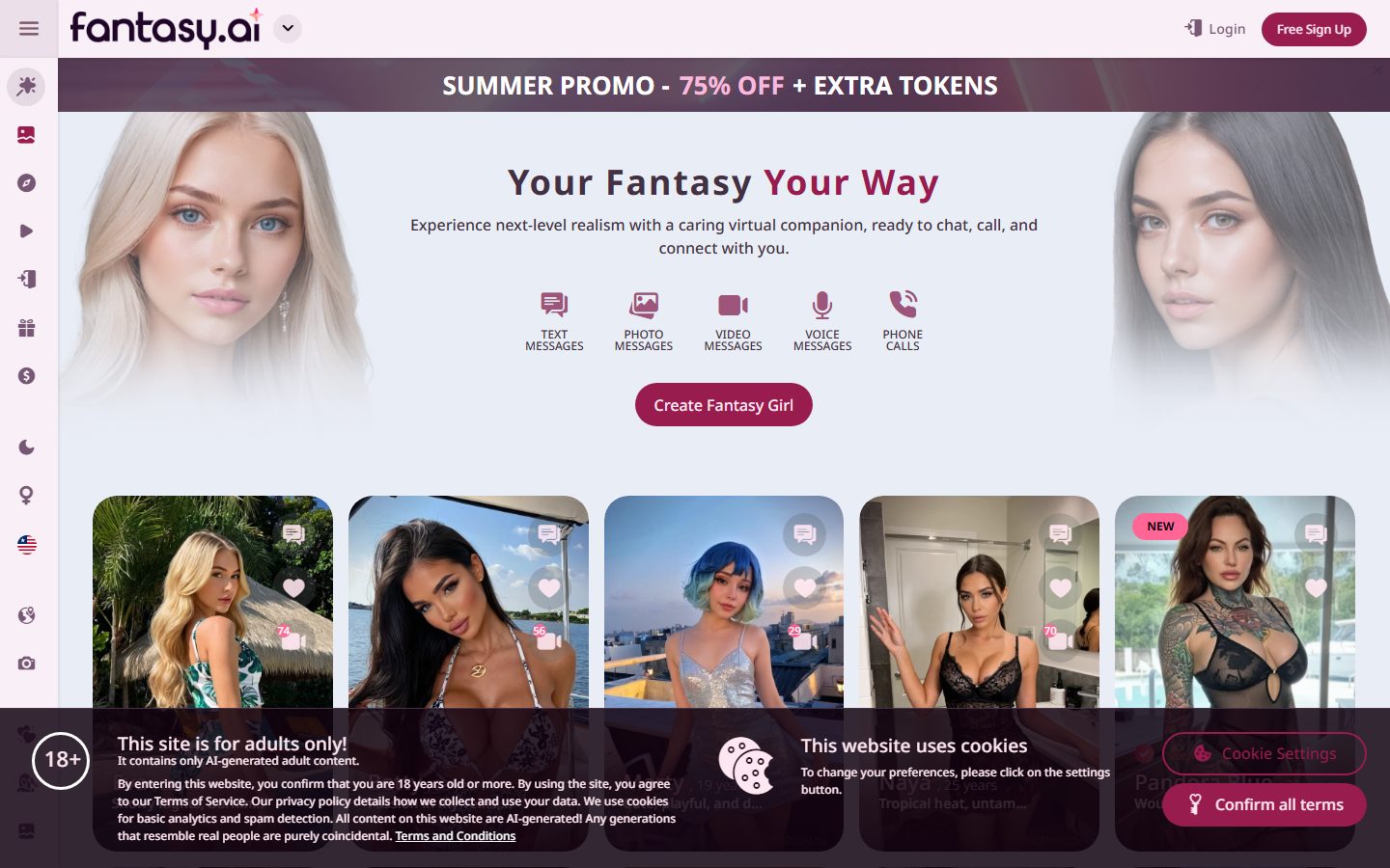 Fantasy AI home page