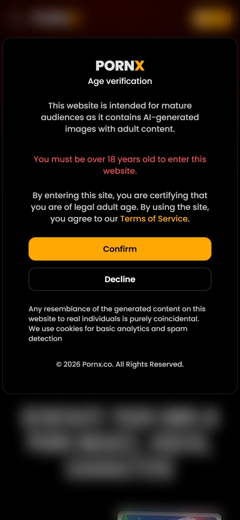PornX on mobile