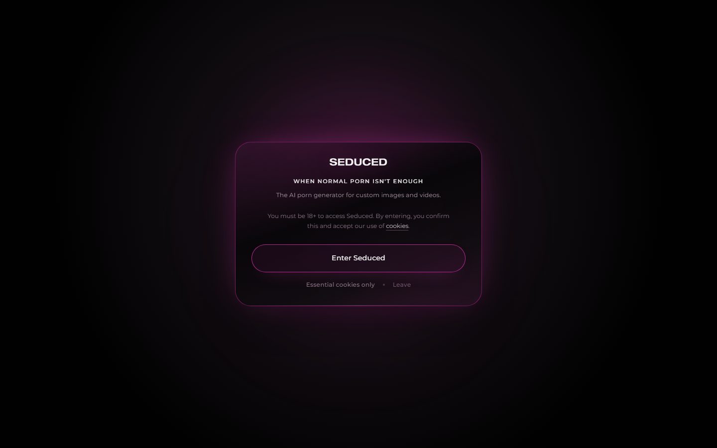 Seduced AI home page