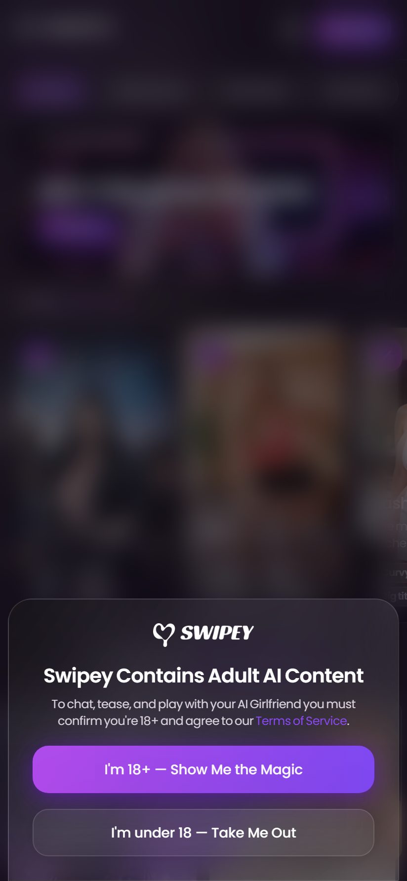 Swipey AI on mobile
