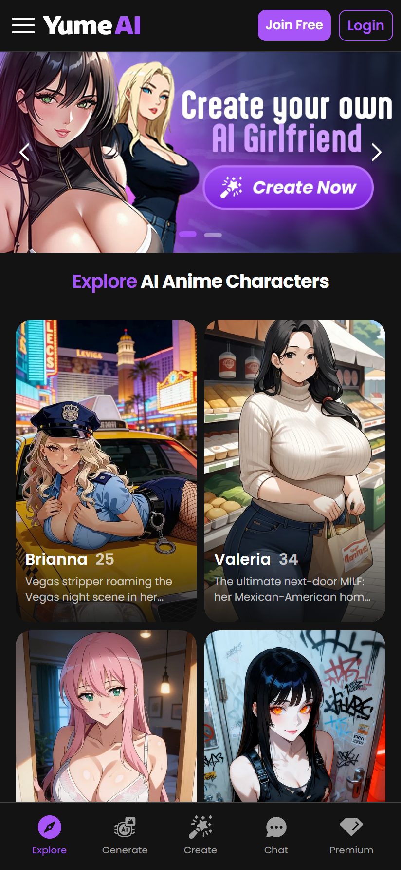 Yume AI on mobile